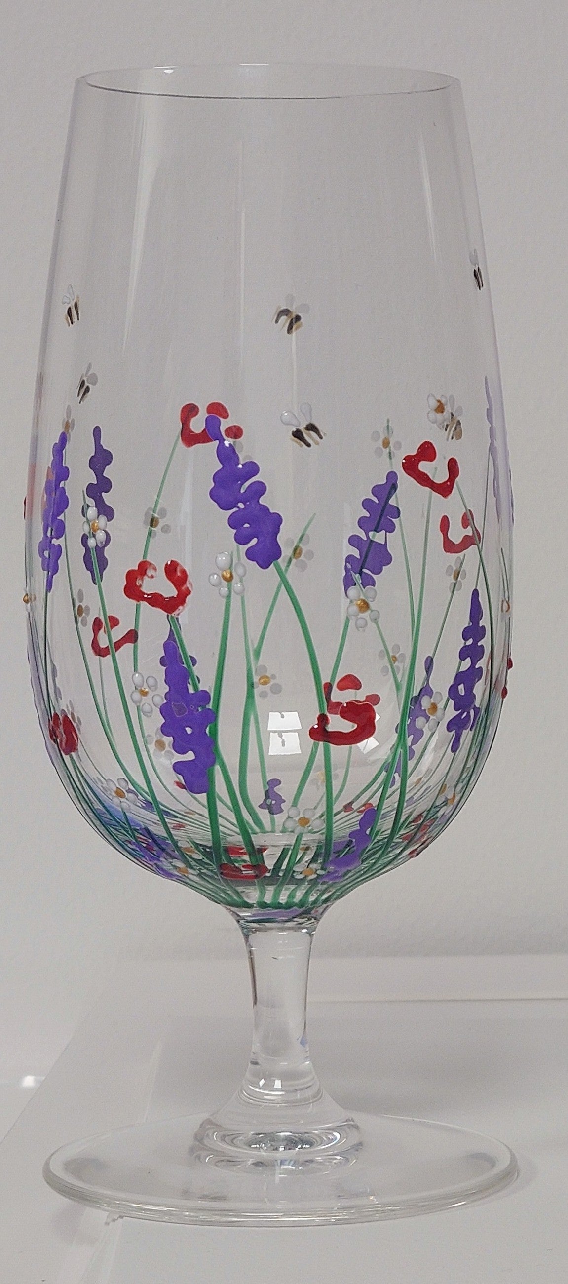 Summer  meadow design beer glass