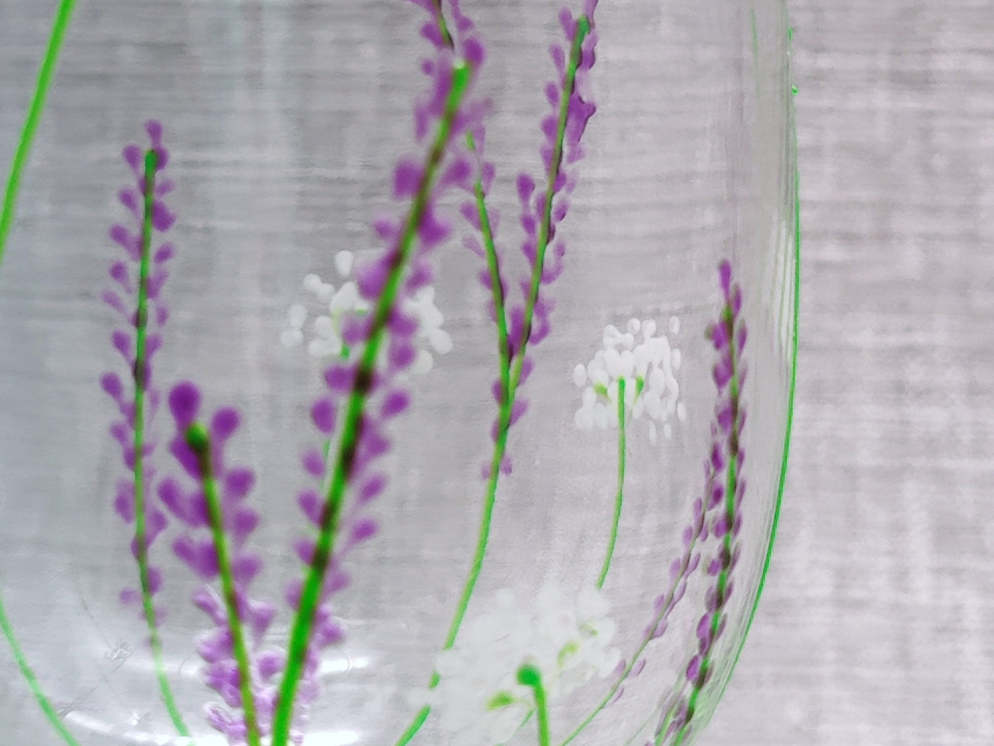 Lavender design beer glass