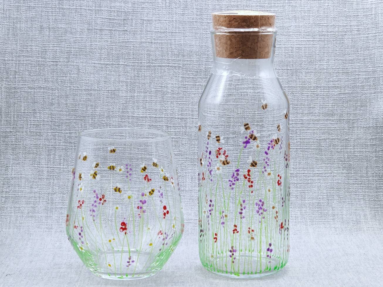 Summer Meadow design bedside water set