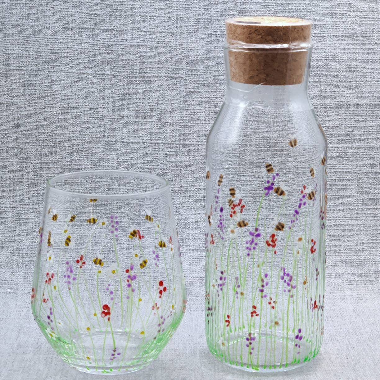 Summer Meadow design bedside water set